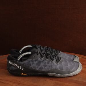Merrell Sneakers Womens SZ 8.5 Black Vapor Glove 3 Barefoot Trail Running Shoes